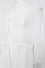 画像3: axes femme / 楊柳レースロングガウン M 白 Y-26-07-20-046-AX-TO-SZ-ZY (3)