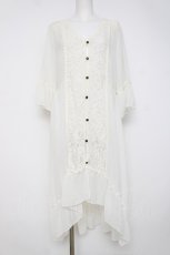 画像1: axes femme / バックレースアップガウン M 生成り Y-26-07-20-047-AX-TO-SZ-ZY (1)