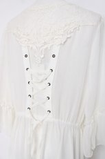 画像3: axes femme / バックレースアップガウン M 生成り Y-26-07-20-047-AX-TO-SZ-ZY (3)