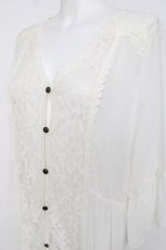 画像4: axes femme / バックレースアップガウン M 生成り Y-26-07-20-047-AX-TO-SZ-ZY (4)