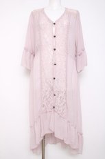画像1: axes femme / バックレースアップガウン M アワピンク Y-26-07-20-049-AX-TO-SZ-ZY (1)