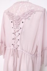 画像3: axes femme / バックレースアップガウン M アワピンク Y-26-07-20-049-AX-TO-SZ-ZY (3)