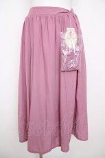 画像1: axes femme / 共布ベルト付きロングスカート M コイピンク Y-26-07-20-052-AX-SK-SZ-ZT751 (1)