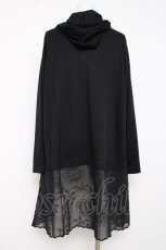 画像2: axes femme / フード付UVカットロングカーディガン F 黒 Y-26-07-20-006-AX-TO-SZ-ZY (2)