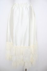 画像2: axes femme NOSTALGIE / レースフリルロングペチスカート F 生成り Y-26-07-20-057-AX-SK-SZ-ZY (2)