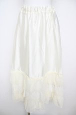 画像1: axes femme NOSTALGIE / レースフリルロングペチスカート F 生成り Y-26-07-20-058-AX-SK-SZ-ZY (1)