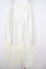 画像2: axes femme NOSTALGIE / レースフリルロングペチスカート F 生成り Y-26-07-20-058-AX-SK-SZ-ZY (2)