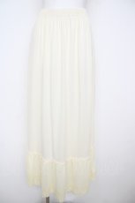 画像1: axes femme / 薔薇レースロングペチスカート M 生成り Y-26-07-20-059-AX-SK-SZ-ZY (1)