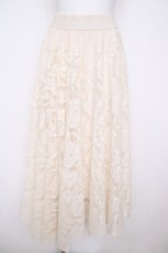 画像1: axes femme / レースサーキュラースカート M 生成り Y-26-07-20-063-AX-SK-SZ-ZY (1)