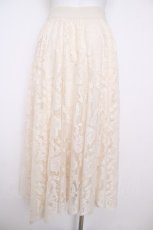 画像2: axes femme / レースサーキュラースカート M 生成り Y-26-07-20-063-AX-SK-SZ-ZY (2)