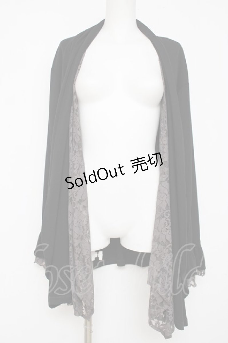 画像1: axes femme / UVカットトッパーカーディガン LL 黒 Y-26-07-20-007-AX-TO-SZ-ZS (1)