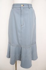 画像1: axes femme POETIQUE / 裾フレアタイトスカート M サックス Y-26-07-20-069-AX-SK-SZ-ZY (1)