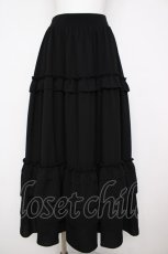 画像1: axes femme kawaii / ロマンティックフリルスカート M 黒 Y-26-07-20-080-AX-SK-SZ-ZY (1)