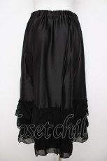 画像2: axes femme NOSTALGIE / レースフリルロングペチスカート F 黒 Y-26-07-20-082-AX-SK-SZ-ZY (2)