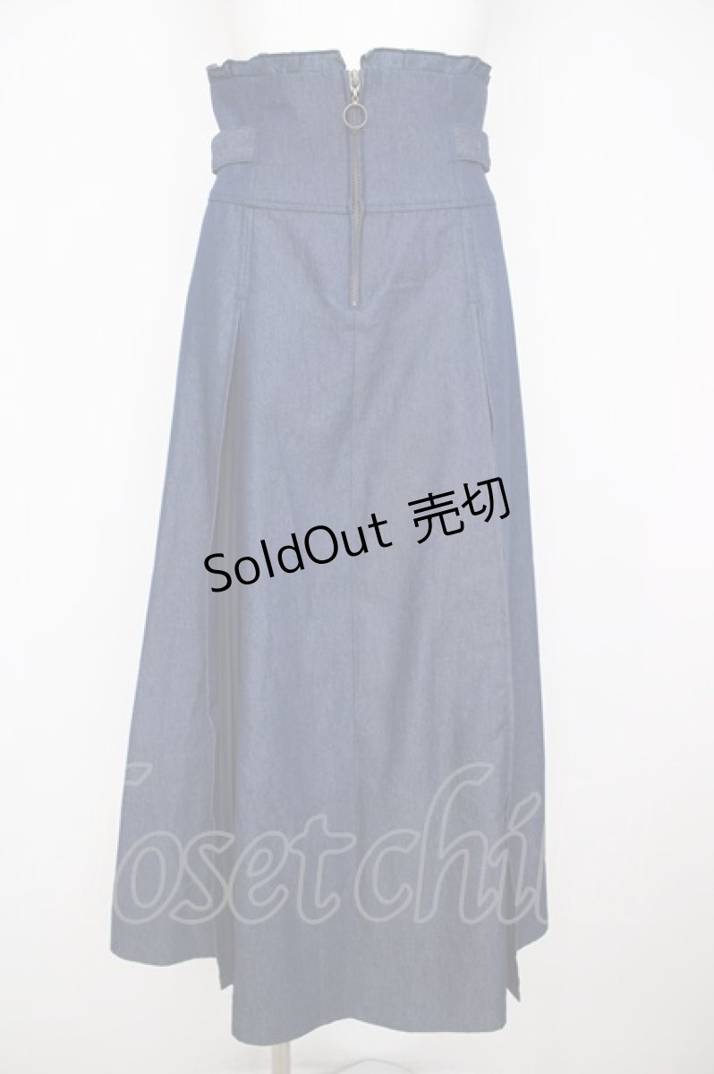 画像1: axes femme / ジップハイウエストスカート M インディゴ Y-26-07-20-086-AX-SK-SZ-ZT752 (1)