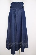 画像2: axes femme / ジップハイウエストスカート M インディゴ Y-26-07-20-086-AX-SK-SZ-ZY (2)