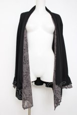 画像1: axes femme / UVカットトッパーカーディガン LL 黒 Y-26-07-20-009-AX-TO-SZ-ZY (1)