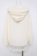 画像2: axes femme / フード付きフリル使いカットカーデ M 生成り Y-26-07-20-011-AX-TO-SZ-ZY (2)