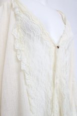 画像3: axes femme / フード付きフリル使いカットカーデ M 生成り Y-26-07-20-011-AX-TO-SZ-ZY (3)