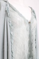 画像3: axes femme / フード付きフリル使いカットカーデ M グリーン Y-26-07-20-012-AX-TO-SZ-ZY (3)