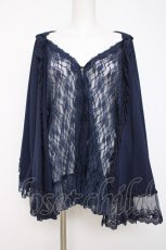 画像1: axes femme / フード付きフリル使いカットカーデ M 紺 Y-26-07-20-013-AX-TO-SZ-ZY (1)