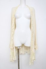 画像1: axes femme / レーシートッパーカーデ M 生成り Y-26-07-20-014-AX-TO-SZ-ZY (1)