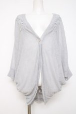 画像1: axes femme / レースドルマンカーディガン M サックス Y-26-07-20-016-AX-TO-SZ-ZY (1)