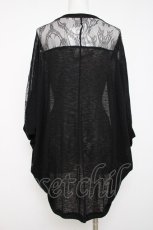 画像2: axes femme / 肩レースドルマンカーディガン M 黒 Y-26-07-20-022-AX-TO-SZ-ZY (2)