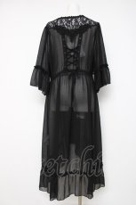 画像2: axes femme / バックレースアップガウン M 黒 Y-26-07-20-025-AX-TO-SZ-ZY (2)