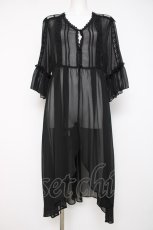 画像1: axes femme / 楊柳レースロングガウン M 黒 Y-26-07-20-026-AX-TO-SZ-ZY (1)