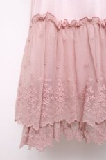 画像3: axes femme POETIQUE / 裾レースペチワンピース M 淡ピンク Y-26-07-20-031-AX-OP-SZ-ZY (3)