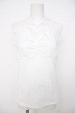 画像1: axes femme / 3WAY総レースタンクトップ F 白 Y-26-07-21-001-AX-TO-SZ-ZY (1)