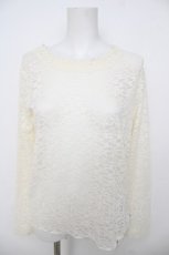 画像1: axes femme / ラウンドネックレースインナー F 生成り Y-26-07-21-054-AX-TO-SZ-ZY (1)