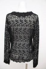 画像2: axes femme / ラウンドネックレースインナー F 黒 Y-26-07-21-055-AX-TO-SZ-ZY (2)