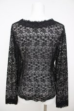 画像2: axes femme / ラウンドネックレースインナー F 黒 Y-26-07-21-056-AX-TO-SZ-ZY (2)
