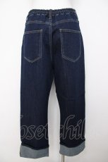画像2: axes femme / 花×小鳥刺繍ストレートデニム L インディゴ Y-26-07-21-078-AX-PA-SZ-ZY (2)