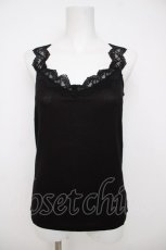 画像1: axes femme / ラメカットレースタンクトップ F 黒 Y-26-07-21-010-AX-TO-SZ-ZY (1)