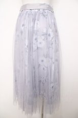 画像2: axes femme / フラワープリーツチュールスカート M ラベンダー Y-26-07-21-089-AX-SK-SZ-ZY (2)
