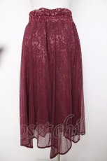 画像2: axes femme / チュール×レースイレヘムスカート M 濃ピンク Y-26-07-21-090-AX-SK-SZ-ZY (2)