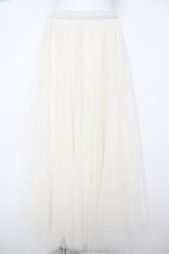 画像1: axes femme POETIQUE / チュールスカート M 白 Y-26-07-21-100-AX-BL-SZ-ZY (1)