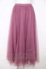 画像1: axes femme / ロングチュールスカート M コイピンク Y-26-07-21-101-AX-SK-SZ-ZY (1)