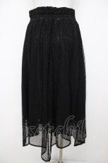 画像2: axes femme / チュール×レースイレヘムスカート M 黒 Y-26-07-21-107-AX-SK-SZ-ZY (2)