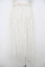 画像2: axes femme / チュール×レースイレヘムスカート M 生成り Y-26-07-21-108-AX-SK-SZ-ZY (2)