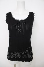 画像1: axes femme / フロントレースアップインナー M 黒 Y-26-07-21-013-AX-TO-SZ-ZY (1)