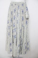 画像1: axes femme / すみれ×すずらん柄スカート M 生成り Y-26-07-21-113-AX-SK-SZ-ZY (1)