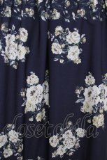 画像3: axes femme / 花柄2wayロングスカート M 紺 Y-26-07-21-115-AX-SK-SZ-ZY (3)