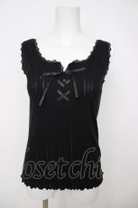 画像1: axes femme / フロントレースアップインナー M 黒 Y-26-07-21-014-AX-TO-SZ-ZY (1)