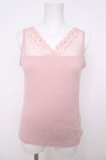 画像1: axes femme / 吸水速乾レースタンク F ピンク Y-26-07-21-017-AX-TO-SZ-ZY (1)