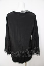 画像2: axes femme NOSTALGIE / フレアー袖カーディガン F 黒 Y-26-07-21-029-AX-TO-SZ-ZY (2)