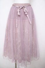 画像1: axes femme / レーシーチュールスカート M アワピンク Y-26-07-23-071-AX-SK-SZ-ZY (1)